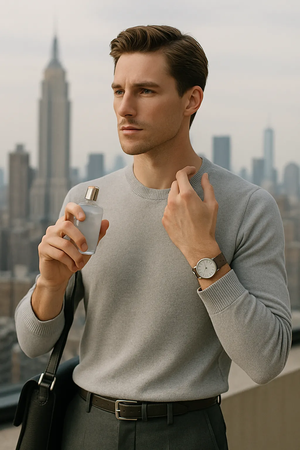 Ein Mann  mit  Parfum 